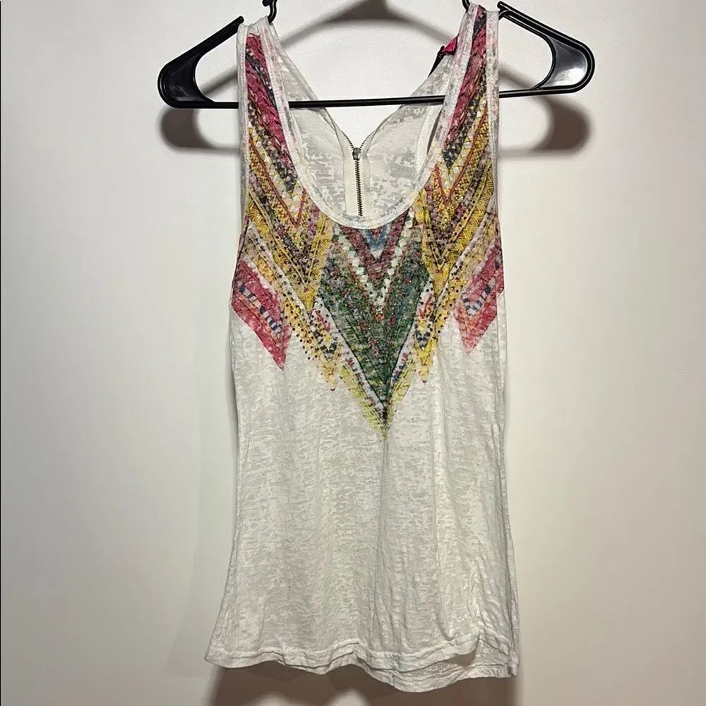 Say What? Multicolor Chevron Tank Top